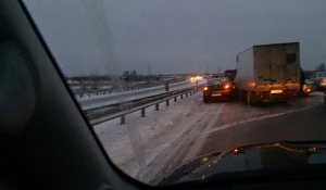 Массовое ДТП возле Барнаула. 8 ноября 2016 года.