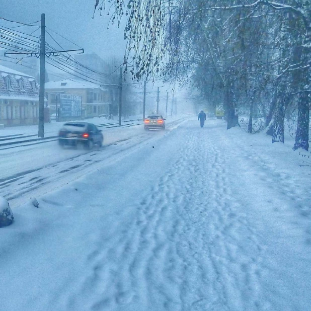 Буран на Алтае.