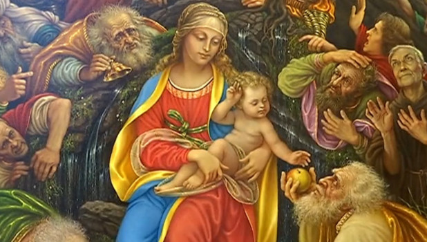 Фрагмент картины "Посвящение Леонардо да Винчи" Константина Дверина. 