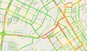 Пробки в Барнауле 11 ноября.