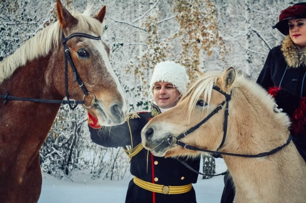 Царская псовая охота в Барнауле. 