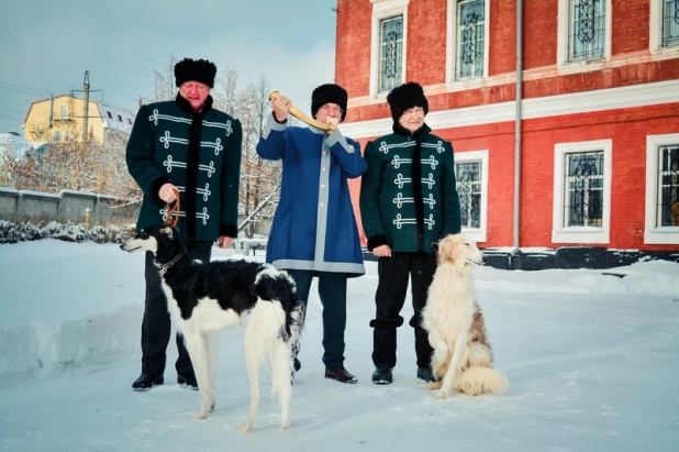 Царская псовая охота в Барнауле. 