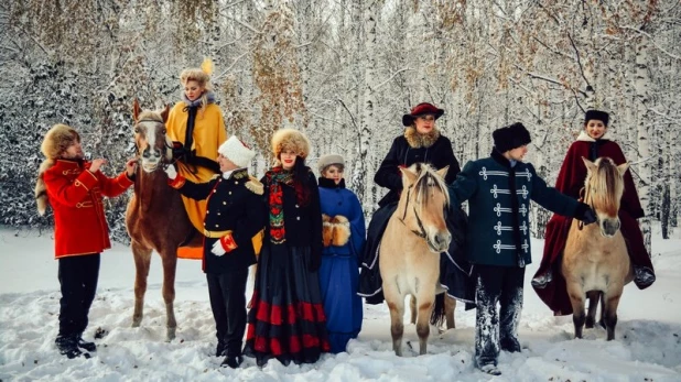 Царская псовая охота в Барнауле. 