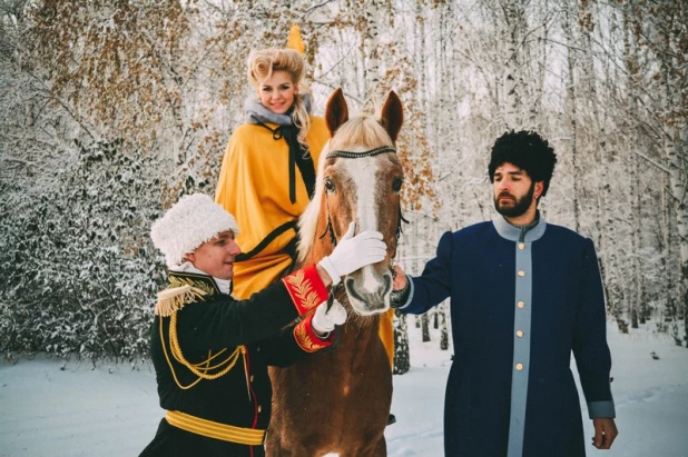 Царская псовая охота в Барнауле. 