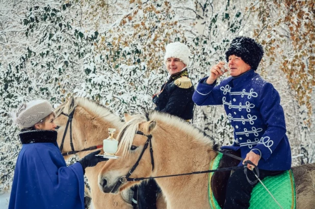 Царская псовая охота в Барнауле. 