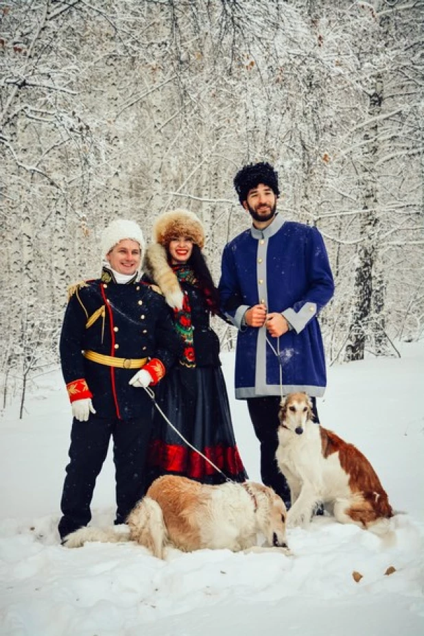 Царская псовая охота в Барнауле. 