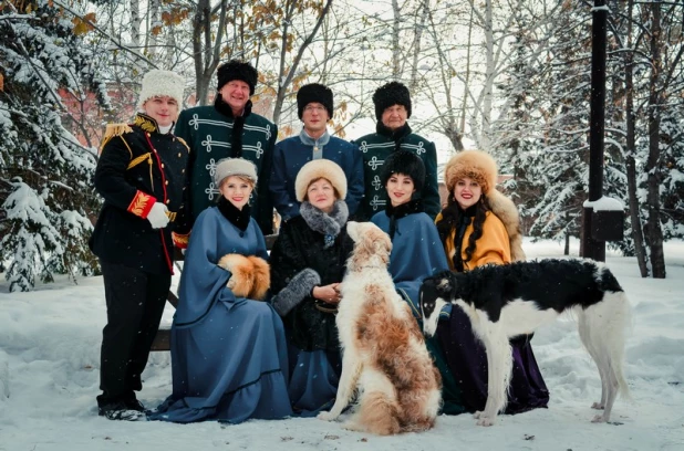 Царская псовая охота в Барнауле. 