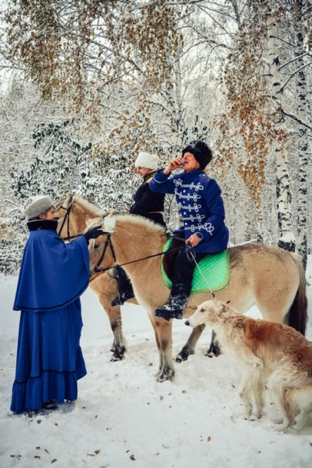 Царская псовая охота в Барнауле. 