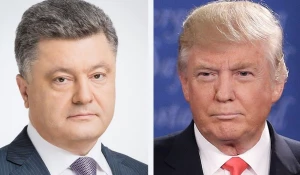 Порошенко и Трамп.