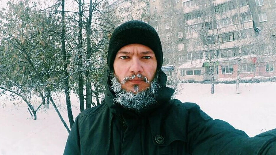 Мороз, борода, селфи.