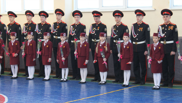 В Барнаульском кадетском корпусе прошло посвящение в воспитанники и кадеты.