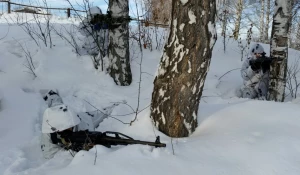 Тренировка бойцов Росгвардии в Алтайском крае.