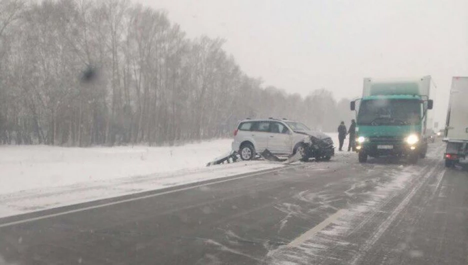 ДТП на трассе "Барнаул - Бийск".
