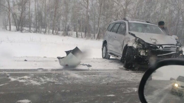 ДТП на трассе "Барнаул - Бийск".