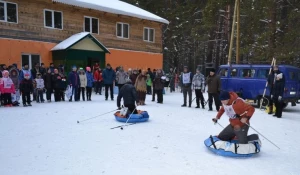 Открытие лыжной базы в Павловске.