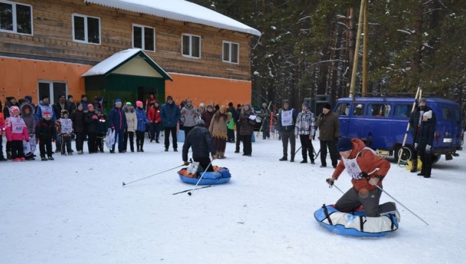 Открытие лыжной базы в Павловске.