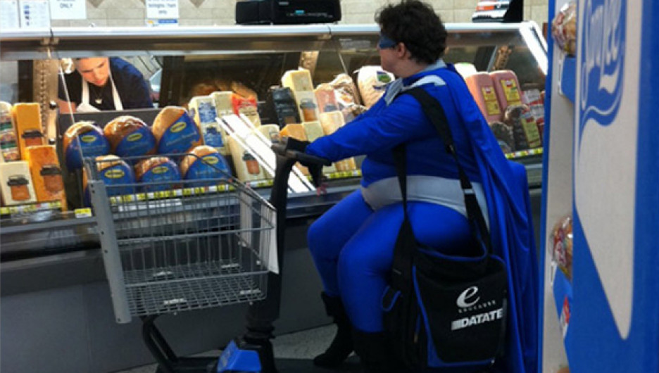 Безбашенные посетители американских супермаркетов.