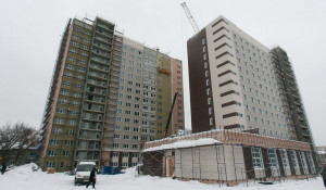 В Барнауле продолжают строить самое высокое общежитие. Декабрь 2016 года.