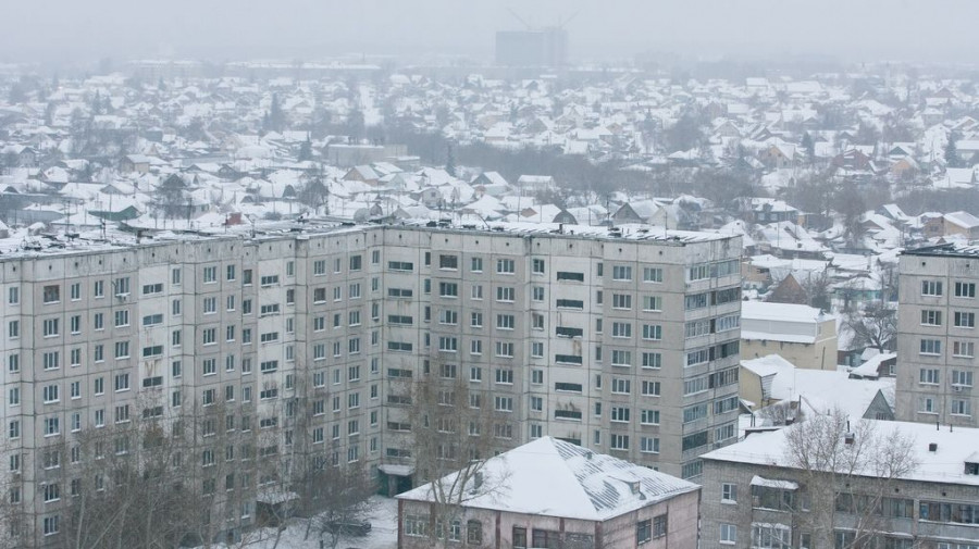 В Барнауле продолжают строить самое высокое общежитие. Декабрь 2016 года.