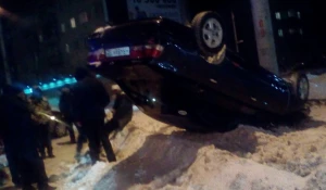 ДТП с переворотом.