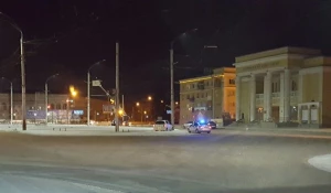 ДТП на площади Октября в Барнауле. 9 декабря 2016 года.