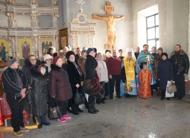 В храме на Горе установили крест-голгофу