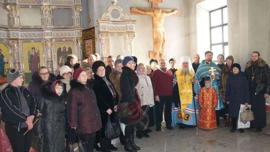 В храме на Горе установили крест-голгофу