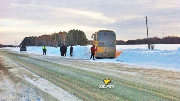 ДТП с участием автобуса и минивэна в НСО.