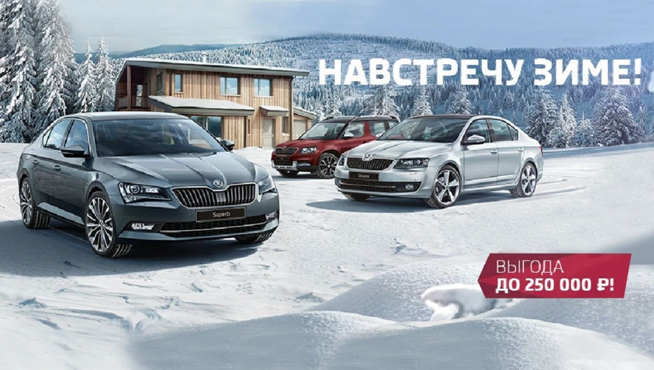 Навстречу зиме вместе со Skoda.