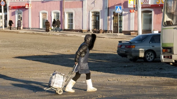 Женщина с сумкой.