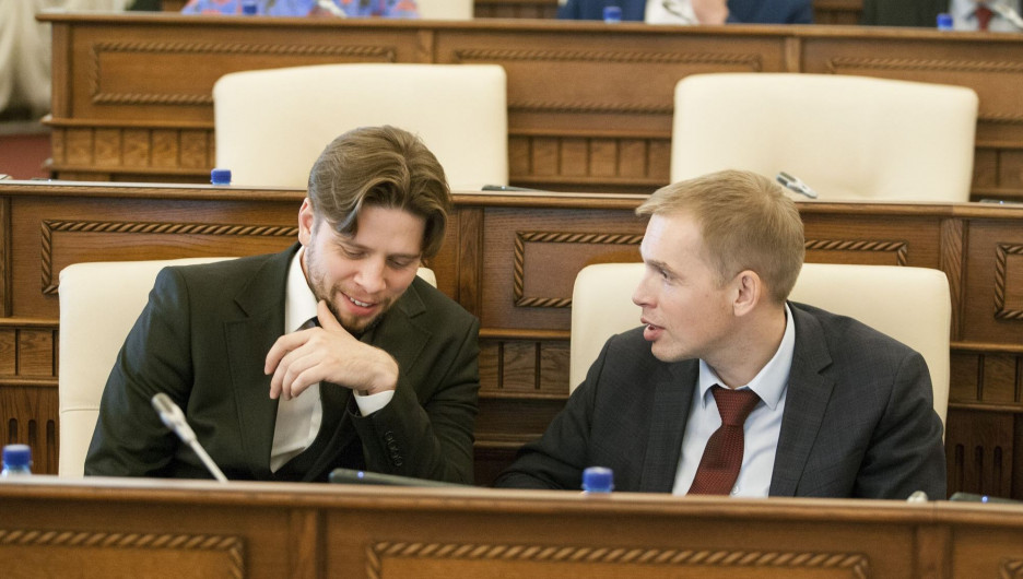Александр Николайчик (слева) и Александр Молотов — молодые лидеры «Справедливой России».