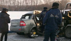 ДТП на М-52 между Искитимом и Бердском. 15 декабря 2016 года.