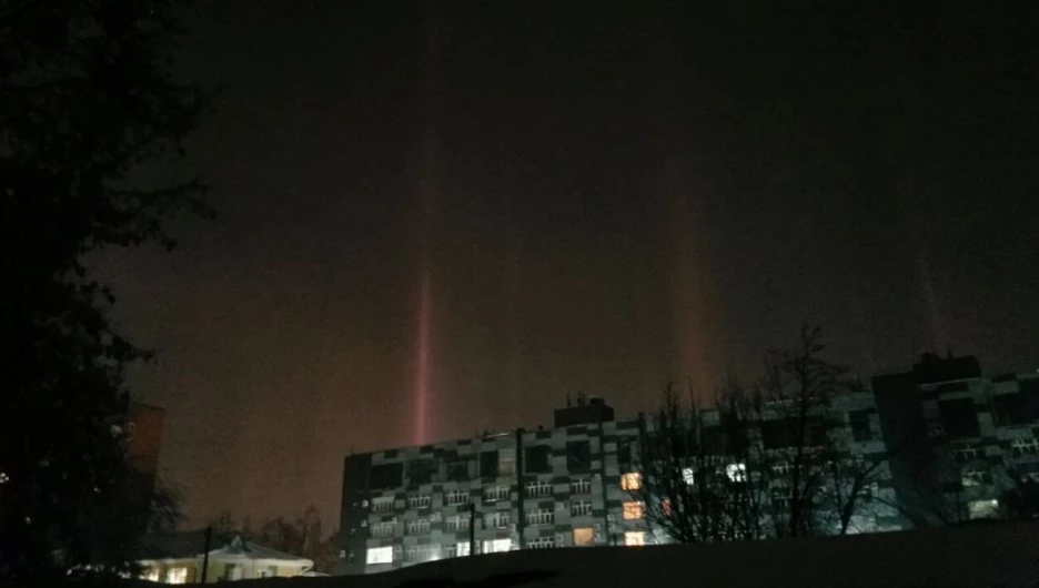 "Северное сияние" в центре Барнаула.