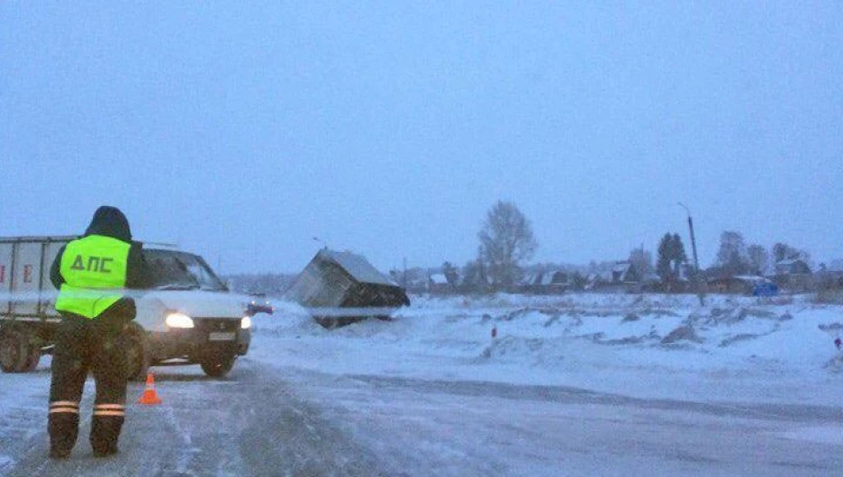 ДТП возле Линёво. 20 декабря 2016 года.