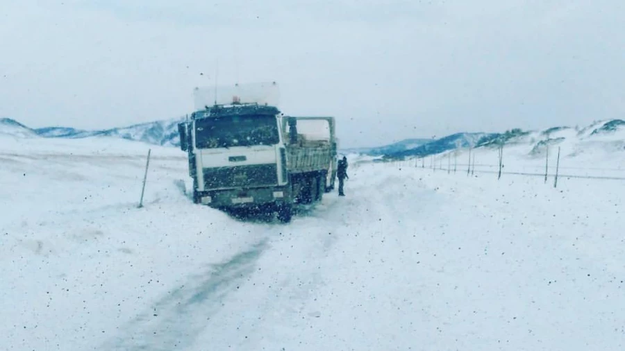 Дорога на перевале Ябоган.