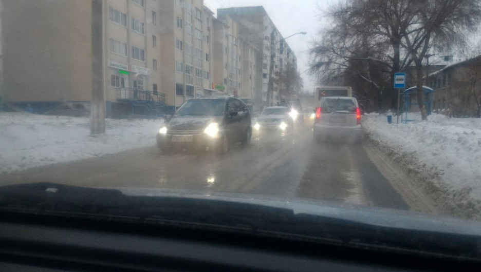 Зимний потоп в Барнауле.