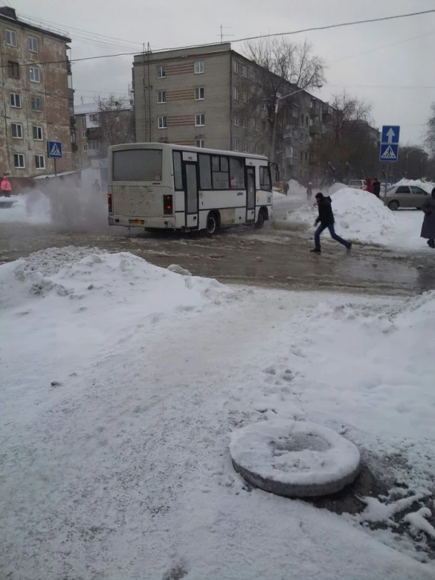 Зимний потоп в Барнауле.