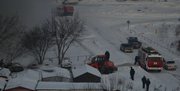 Пожар в Новоалтайске.