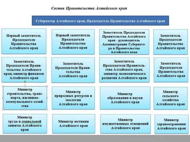 Состав правительства Алтайского края.