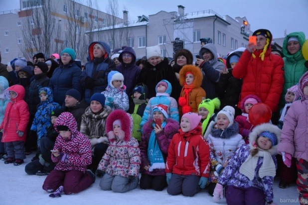 новогоднее 3D-шоу в Барнауле.