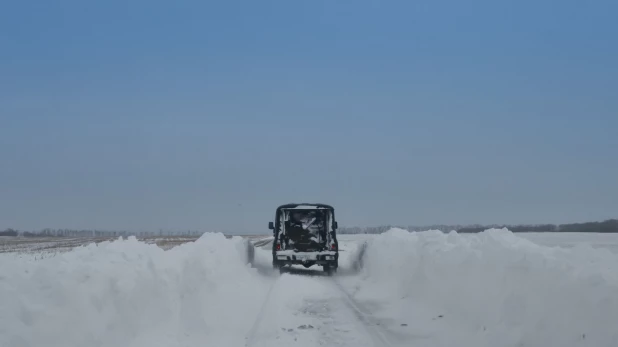 Дорога Чарышское - Алейск - Барнаул 3 января 2017 года.