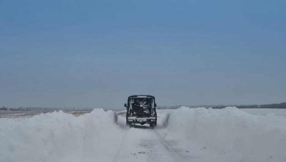 Дорога Чарышское - Алейск - Барнаул 3 января 2017 года.