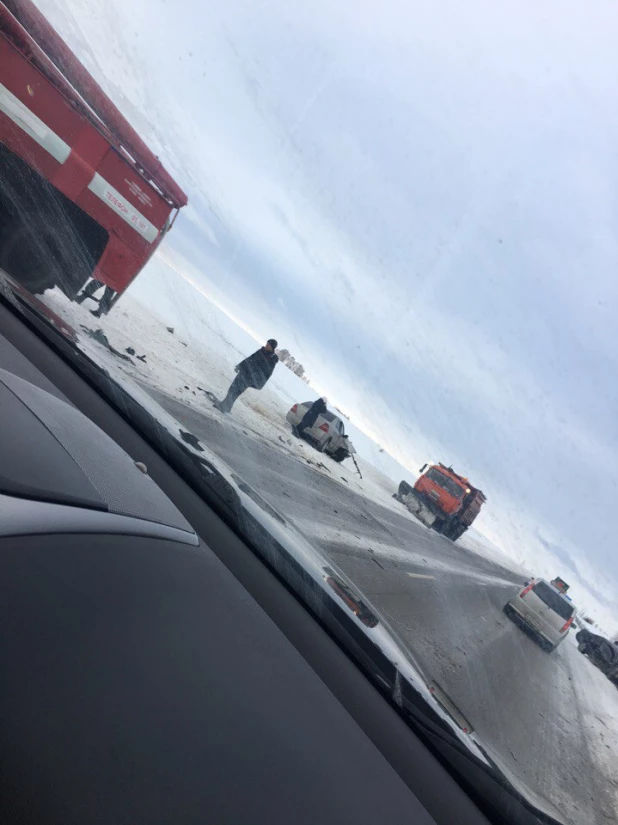 На трассе между Барнаулом и Бийском произошло еще одно серьезное ДТП