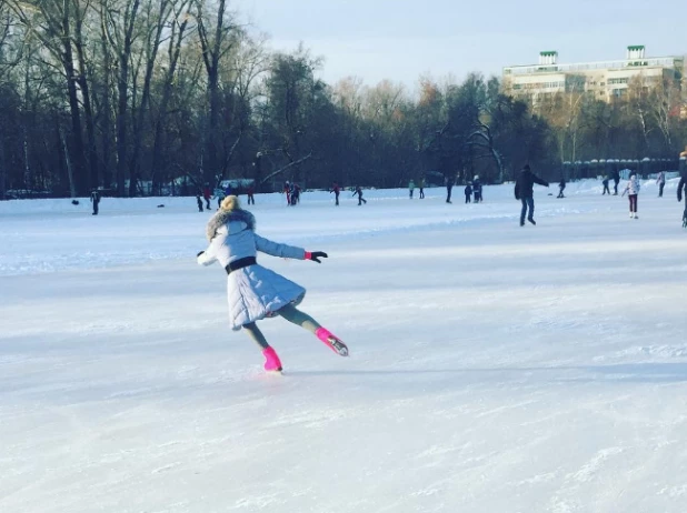 Жители Алтая на новогодних каникулах.