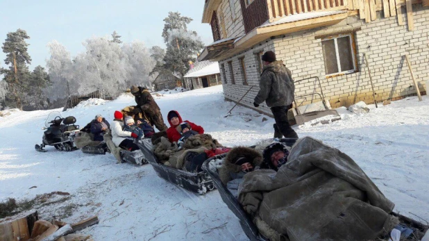 Жители Алтая на новогодних каникулах.