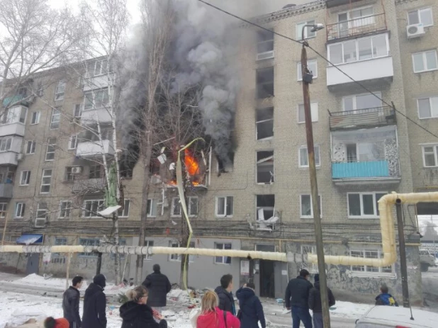 Взрыв в жилом доме в Саратове