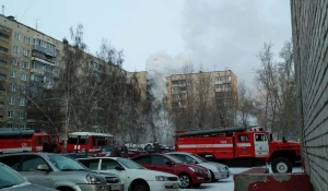 Пожар на Антона Петрова, 256 в Барнауле