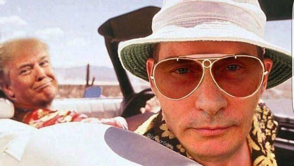Фотожабы и мемы о словах Путина про российских проституток.