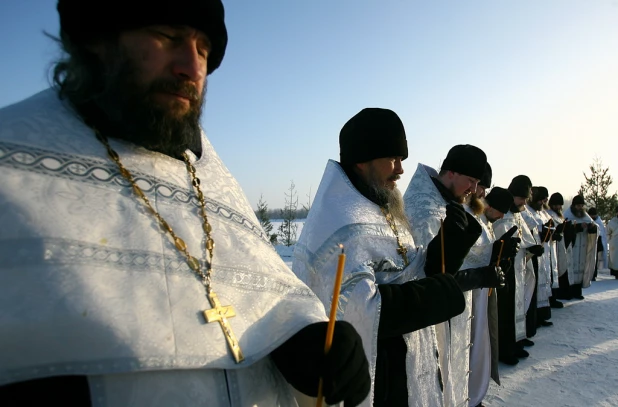 В Барнауле празднуют Крещение. 19 января 2017 года.