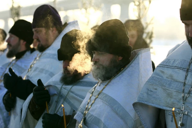 В Барнауле празднуют Крещение. 19 января 2017 года.